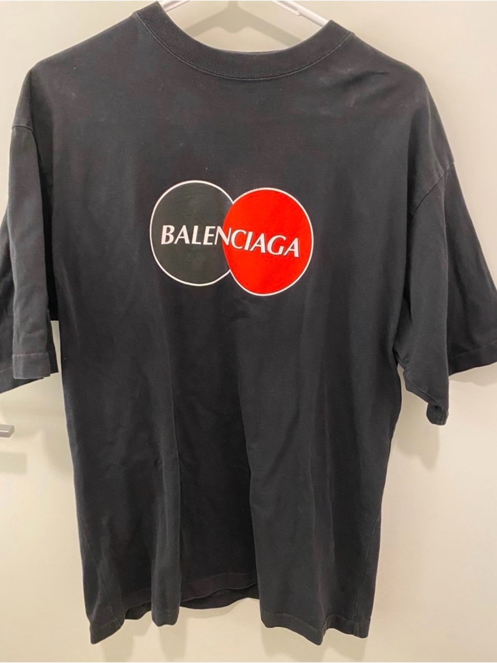 Balenciaga Mastercard Black Short-Sleeve Tee Shirt